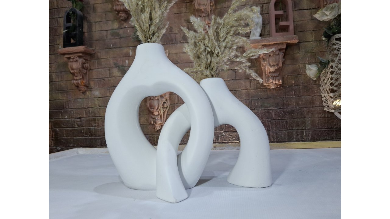 طقم فازة مشبك